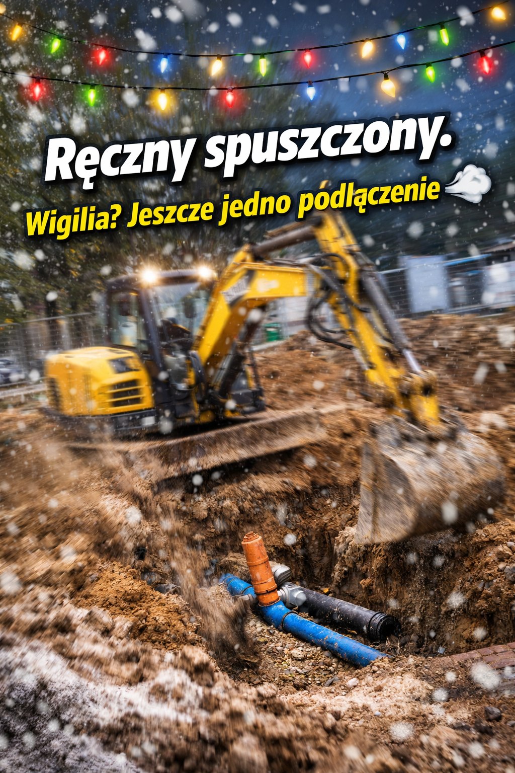 Ulotka wigilijna robota